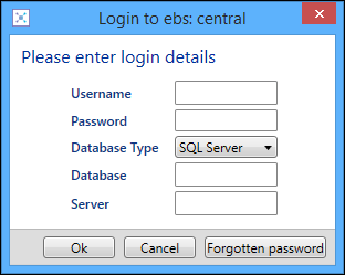 Login screen - SQL server